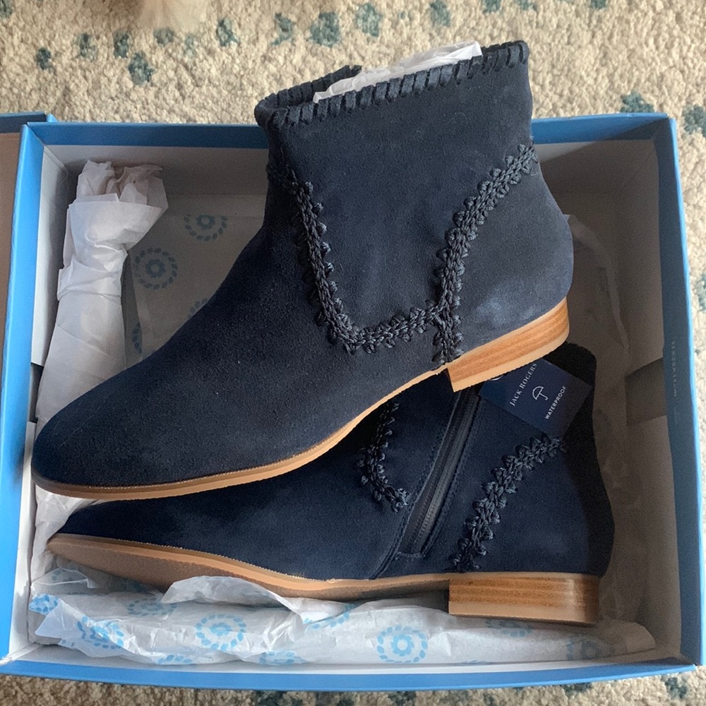 New Navy Jack Rogers Booties